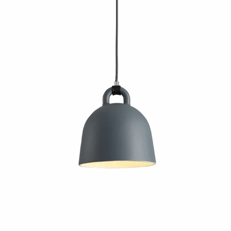 Relavorn resin bell pendant light — Dark Gray