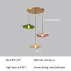 Scalloped Glass Flower Pendant Light Florivex – Product Detail 13