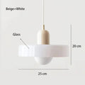 Solren Pendant Light — Beige & White