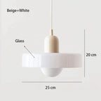Solren Pendant Light — Beige & White