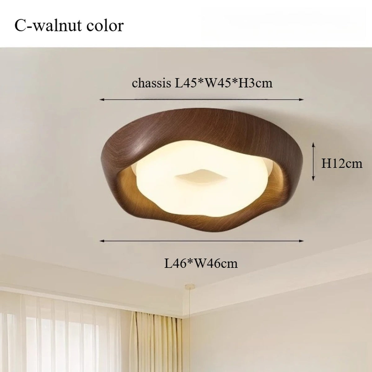 Organic Molten Form Flush Ceiling Light – Celarix – Product Detail 14