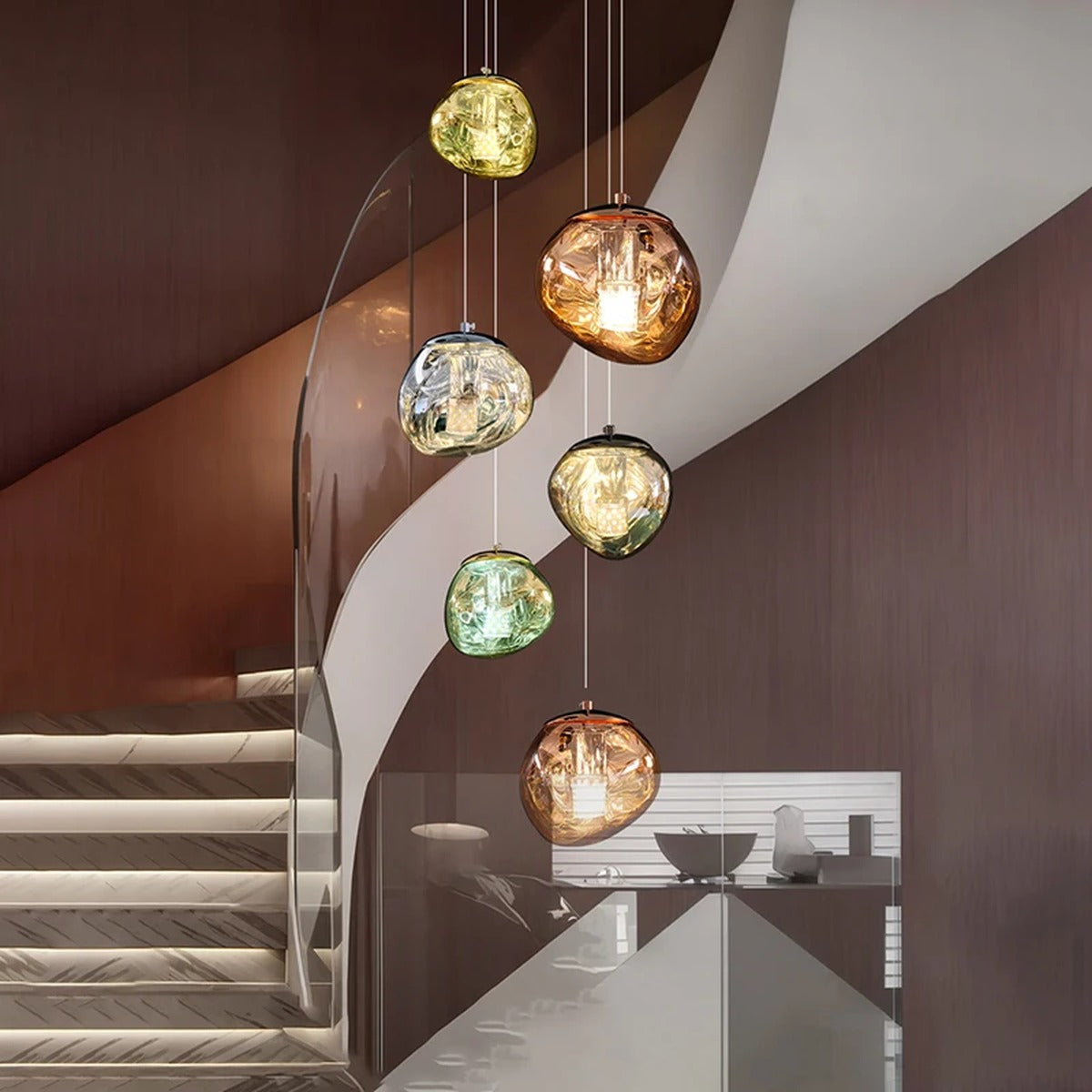 Grand Sculptural Statement Chandelier Hevon – Hero Shot