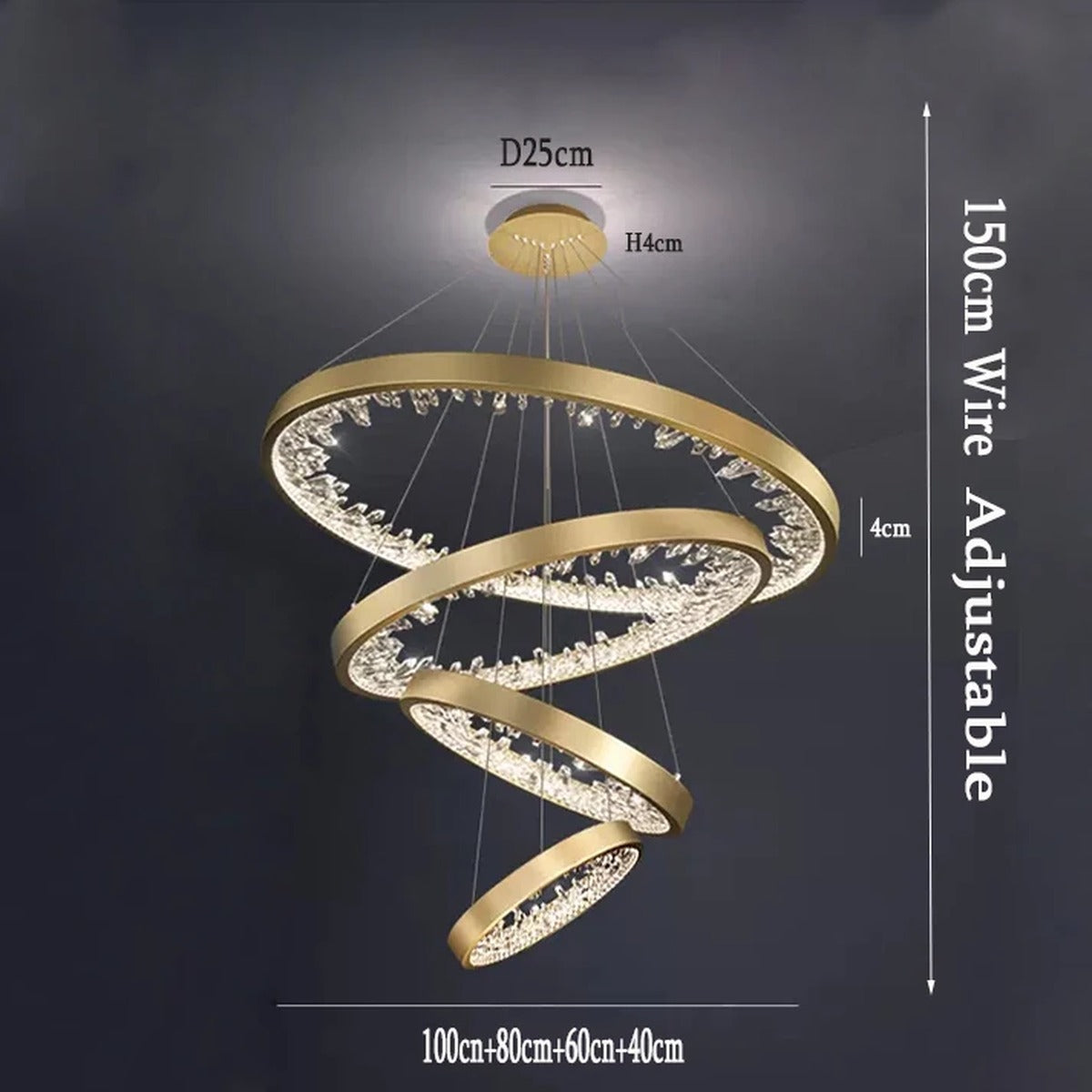Modern Chandelier Mer0679 — 100×80Cmx60×40Cm