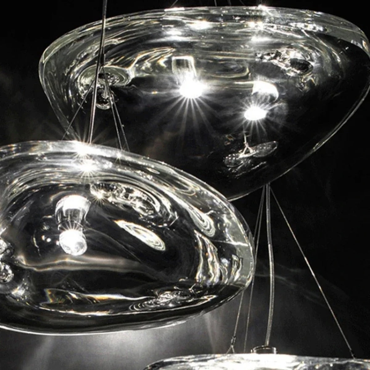Organic Blown-Glass Pendant Light – Praoria – View 6