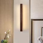 Walnut Linear LED Wall Sconce – Solvela – Lifestyle View 4