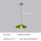 Scalloped Glass Flower Pendant Light Florivex – Product Detail 7