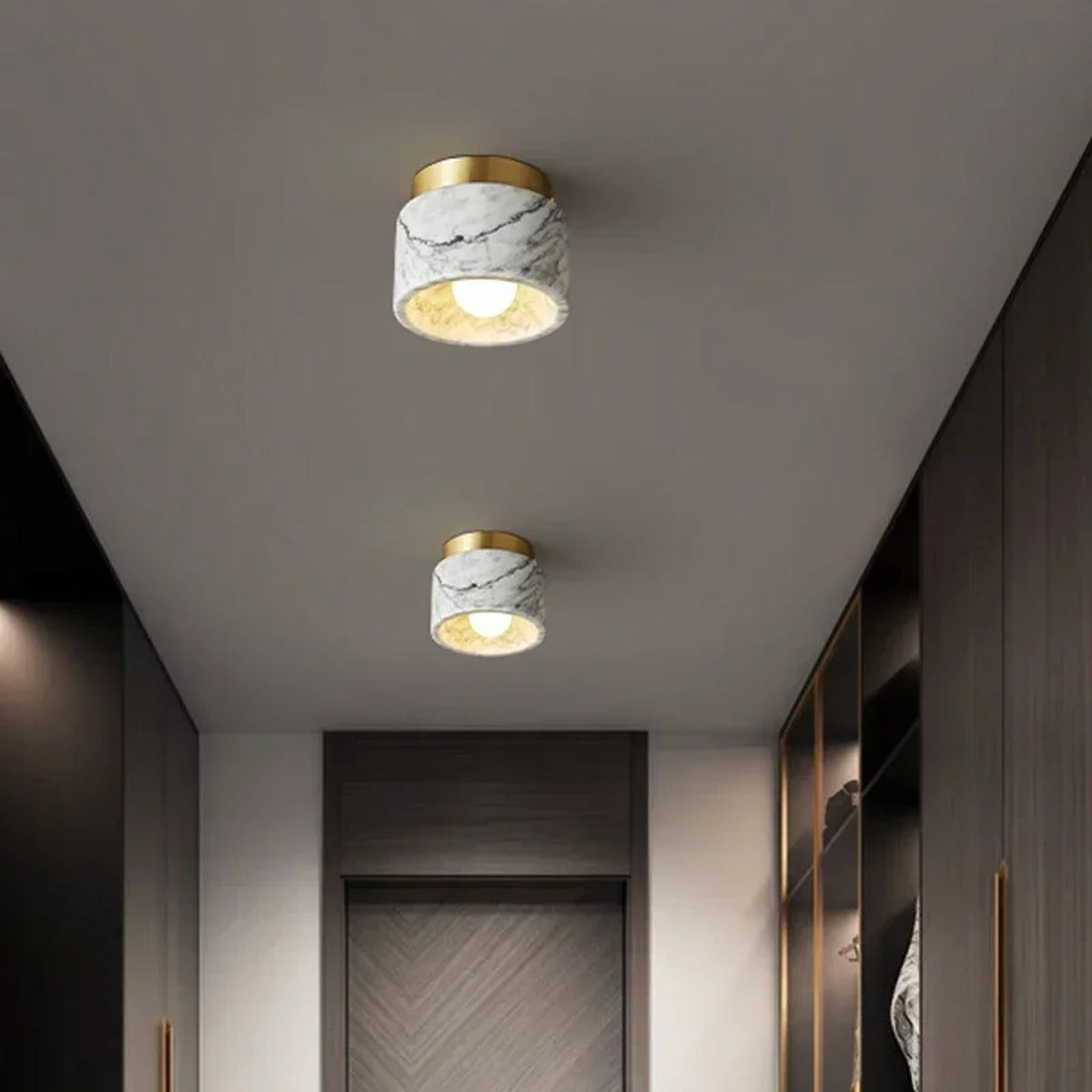 Natural Stone Ceiling Light Petranov – Lifestyle View 4