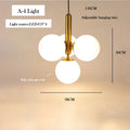Brass Cluster Glass Sphere Pendant Orvelo – Product Detail 8