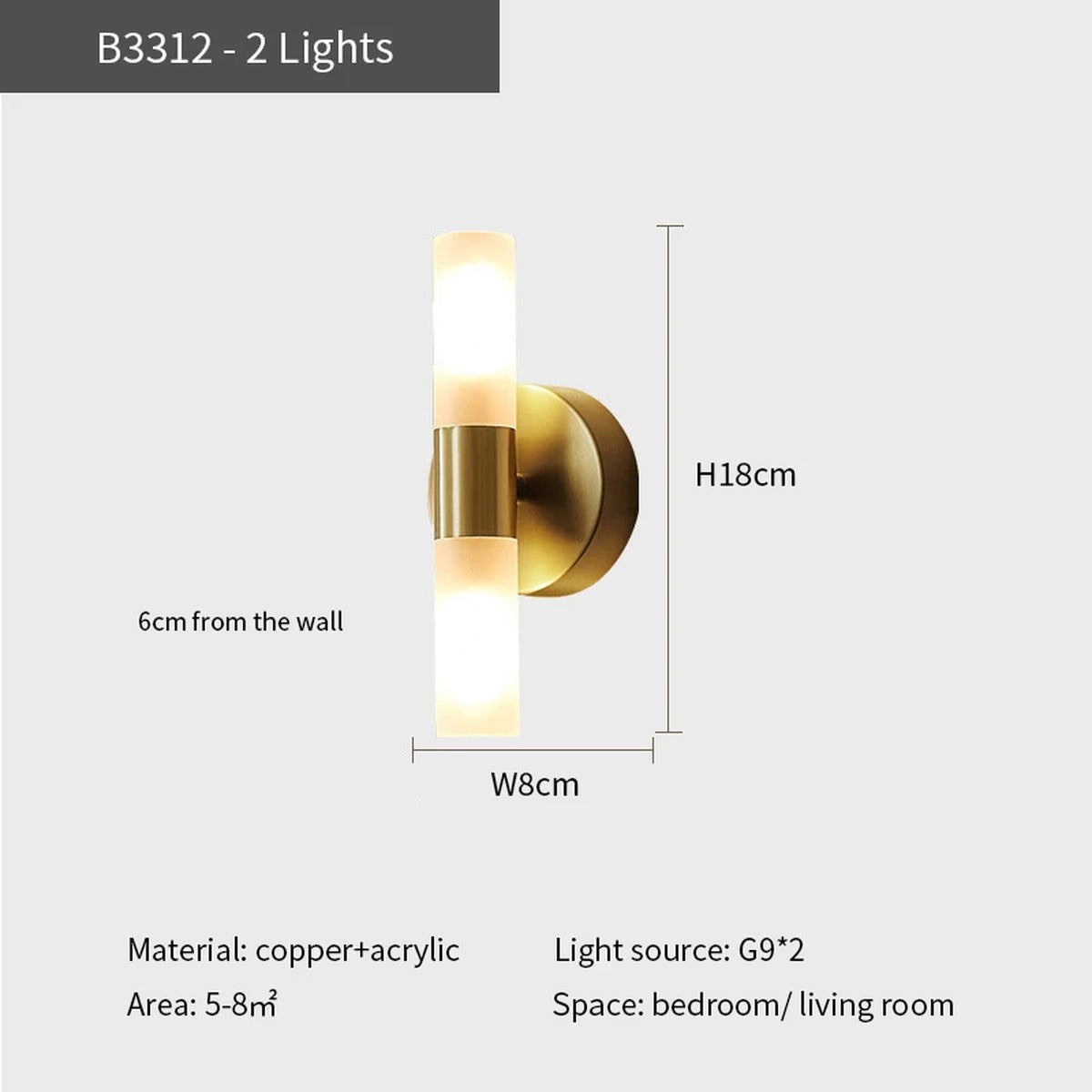Modern Pendant Light Luxara — 2 Heads