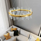 Crystal Stainless Steel Chandelier Daivex