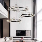 Hand Blown Glass Chandelier Cerion – Lifestyle View 3
