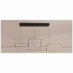 Geometric Aluminum Linear Pendant Lumero – Gold Finish, Studio View