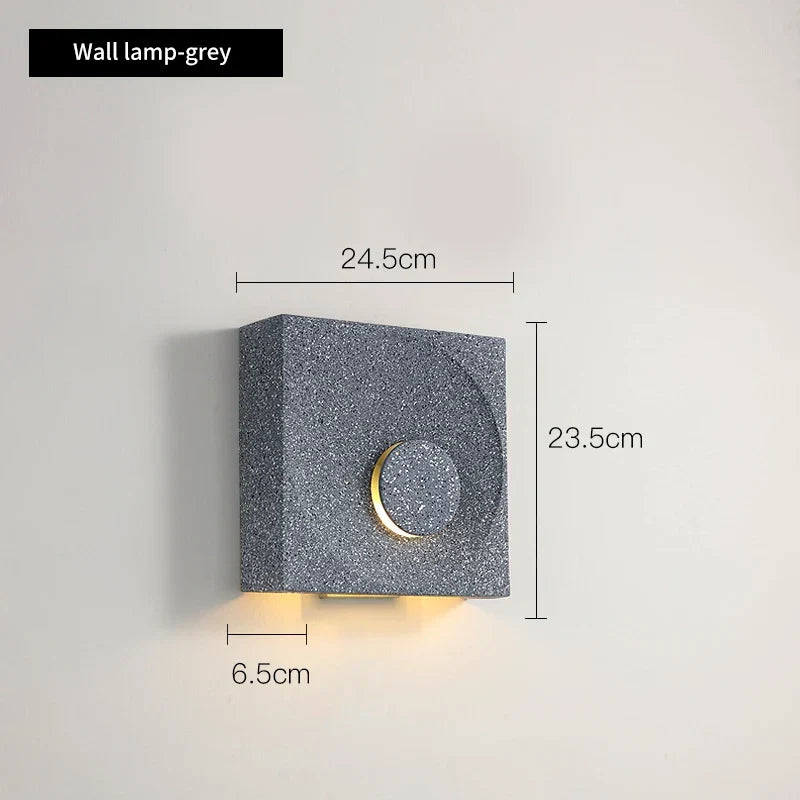Sculptural Stone-Effect Wall Sconce Velanto – Product Detail 10