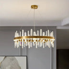 Crystal Stainless Steel Chandelier Daivex