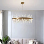 Crystal Stainless Steel Chandelier Daivex