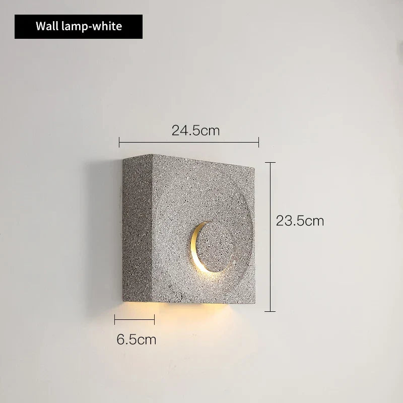 Sculptural Stone-Effect Wall Sconce Velanto – Product Detail 11