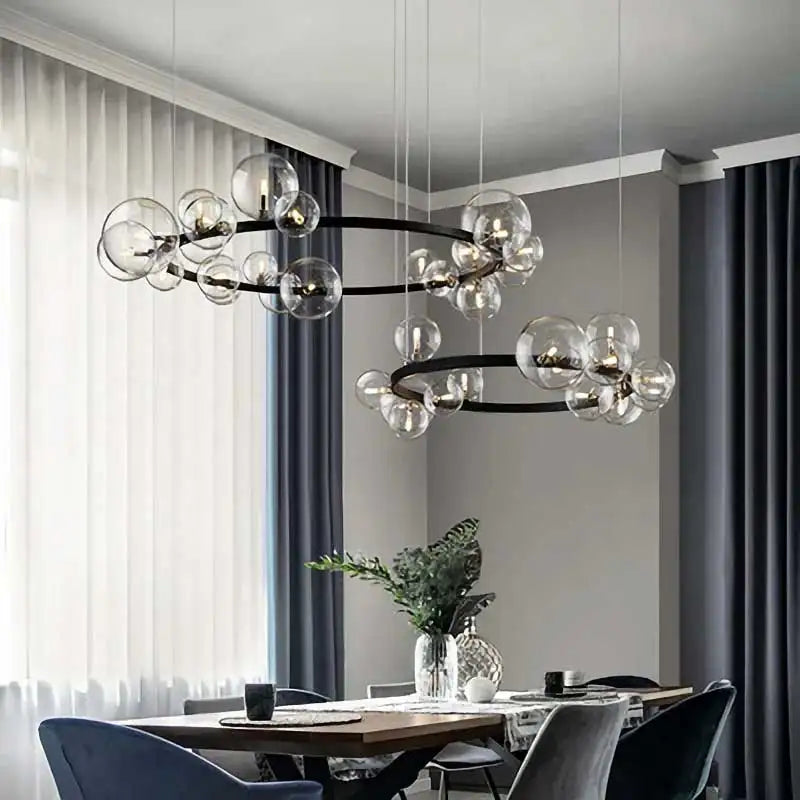Hand Blown Glass Chandelier Cerion – Product Detail 8
