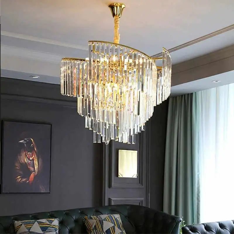 Hand-Blown Crystal Teardrop Chandelier Cermon – Product Detail 8