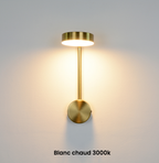 Pivoting Aluminum Disc Wall Sconce Alerion – White Finish