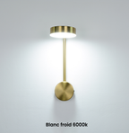 Pivoting Aluminum Disc Wall Sconce Alerion – White Finish