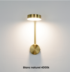 Pivoting Aluminum Disc Wall Sconce Alerion – White Finish