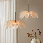 Layered Fabric Petal Pendant Light Camlora – Hero Shot