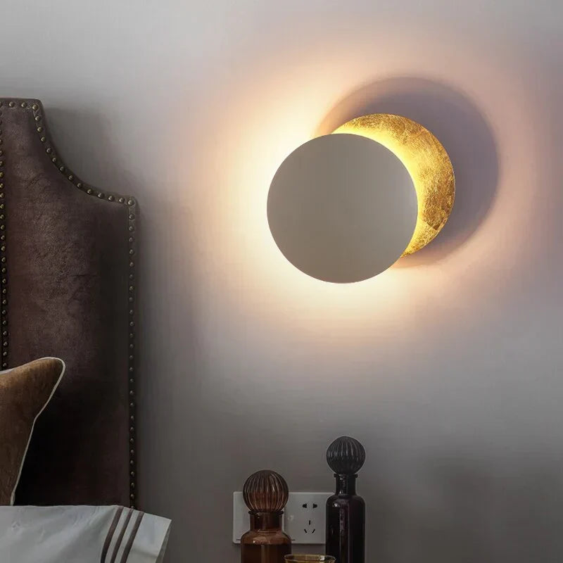 Polished Brass Eclipse Wall Sconce Auselon – Product Detail 10