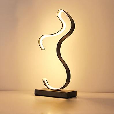 Sculptural Line LED Table Lamp – Acrylith