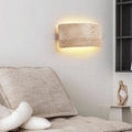 Wabi-Sabi Travertine Stone Wall Sconce – Emondra