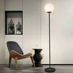 Celnox floor lamp - base and steel rod detail