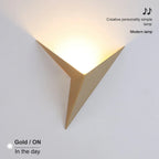 Geometric Triangular Gold Wall Sconce Kalmon – Lifestyle View 3