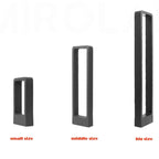 Sculptural Aluminum Arc Outdoor Light Ersello – Lifestyle View 2