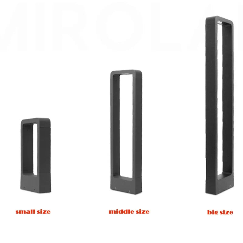 Sculptural Aluminum Arc Outdoor Light Ersello – Lifestyle View 2