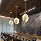 Hand-Finished Alabaster Cluster Chandelier Lalvex – Single Pendant Detail