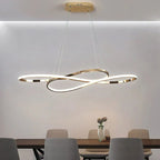 Refined Aluminium Linear Pendant Light Cemura – Hero Shot