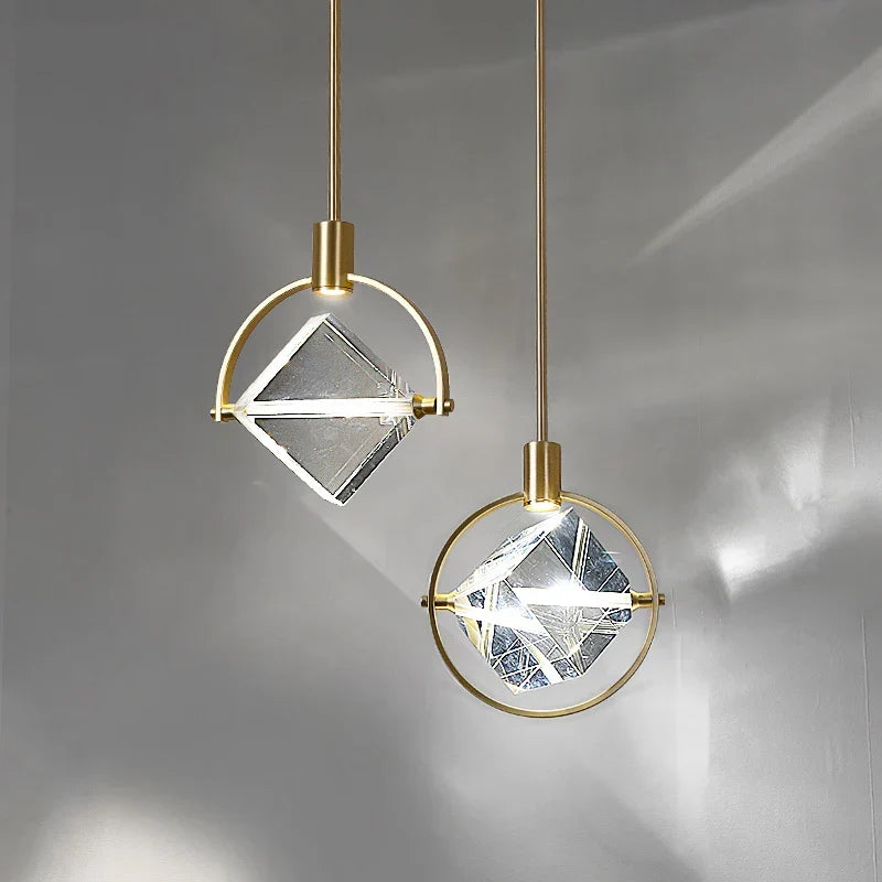 Geometric Ring Statement Pendant Light Cemora – Product Detail 9