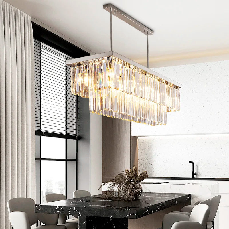 Stainless Steel Linear Chandelier Corveaux – Product Detail 6