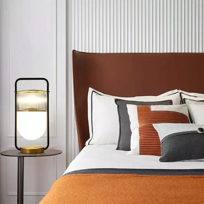 Contemporary Sculptural Bedside Lamp Cavrel – Lifestyle View 2