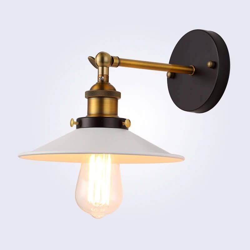 Vintage Brass Cone Wall Sconce Brimwell – Lifestyle View 3