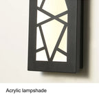 Modern Linear Aluminum Wall Sconce Therion – Acrylic Lampshade Macro Detail