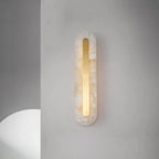 Hand-Finished Copper Marble Wall Sconce Helvor – Lifestyle View 3