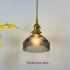 Ribbed Glass Flat Cone Pendant Light – Bcelindra – Lifestyle View 3
