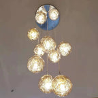 Silver Glass Chandelier Dalera – Lifestyle View 3