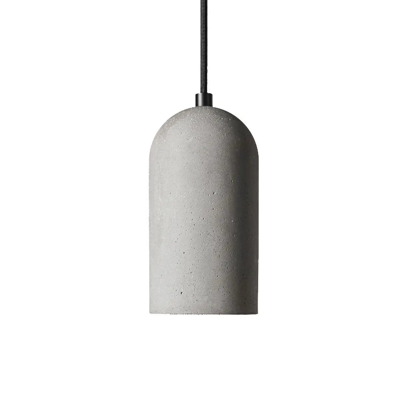 Nordic Concrete Bullet Pendant Light Hvaeloria – Lifestyle View 3