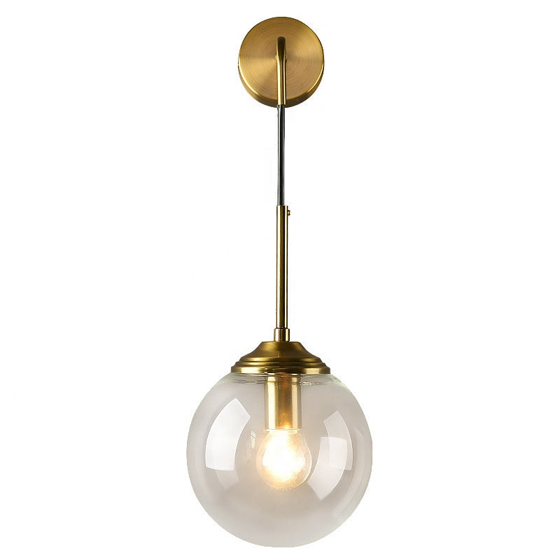 Electroplated Brass Globe Wall Sconce Calora – Product Detail 5