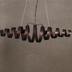 Industrial Spiral Metal Pendant Puaeloria – Lifestyle View 3