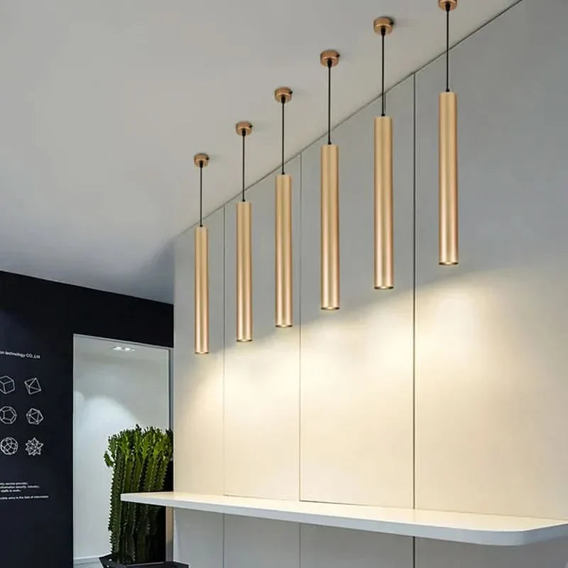 Minimalist Aluminium Cylinder Pendant Light Armex – Hero Shot