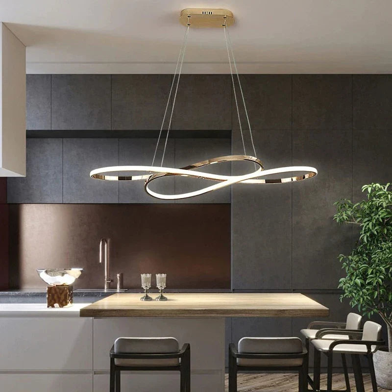 Refined Aluminium Linear Pendant Light Cemura – Product Detail 6