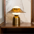 Opaline Glass Dome Bedside Lamp Glowveil – Lifestyle View 3