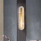 Hand-Finished Copper Marble Wall Sconce Helvor – Product Detail 12